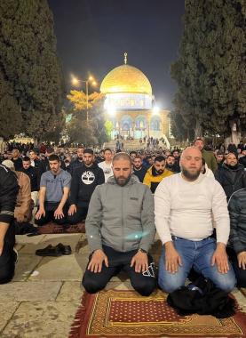 صلاة التراويح في المسجد الأقصى