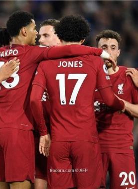 فرحة لاعبي ليفربول بالفوز