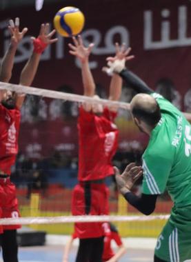 جانب من أحد مباريات دوري الطائرة