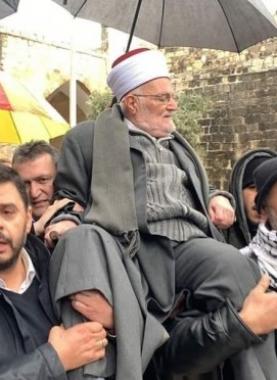 تضامن الشعب الفلسطيني مع الشيخ عكرمة صبري - أرشيفية -