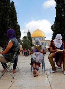 مرابطون داخل باحات المسجد الأقصى المبارك - أرشيفية