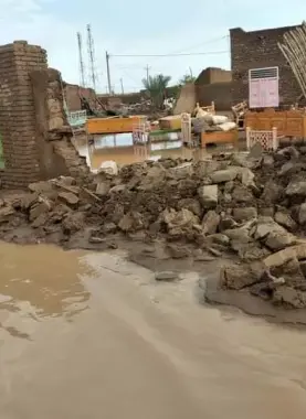انهيار 400 منزل في مدينة الجبلين جنوبي السودان جراء أمطار غزيرة