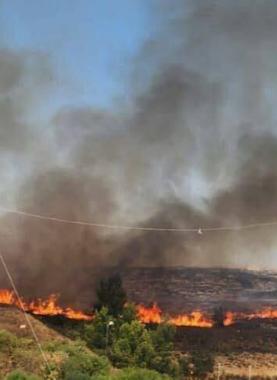 اندلاع حرائق في مستوطنات غلاف غزة بفعل البالونات الحارقة