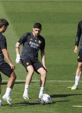 جانب من تدريبات ريال مدريد