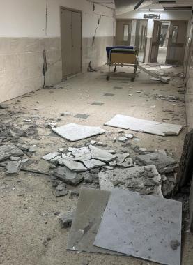 الهمص لشهاب: القصف الإسرائيلي دمّر البنية التحتية للمستشفى الأوروبي في غزة بالكامل