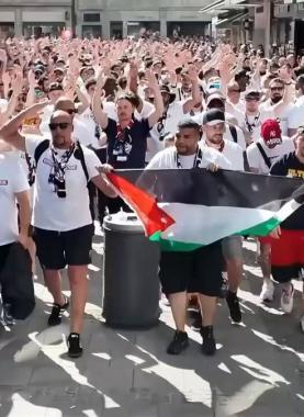 تظاهرة في برلين دعما لغزة وتنديدا باستمرار الإبادة الجماعية من قبل جيش الاحتلال الإسرائيلي