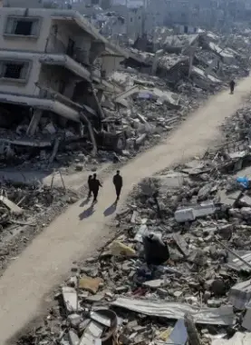 دمار شامل وغير مسبوق تعرض له حي الزيتون