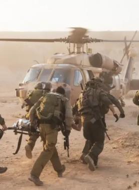عملية اخلاء لقتلى وجرحى من جنود الاحتلال بفعل الاشتباكات مع المقاومين في غزة