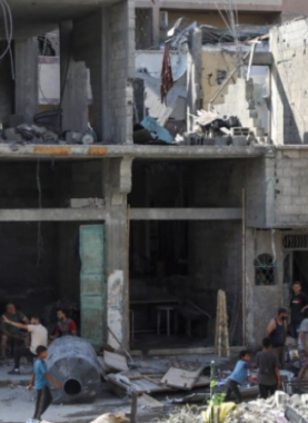 Civilians in Nuseirat camp Shattered by Escalating Air Raids.png