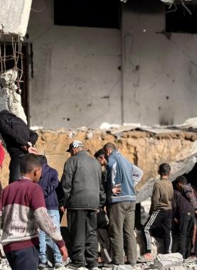 مجزرة مركز شرطة الشيخ رضوان غرب مدينة غزة