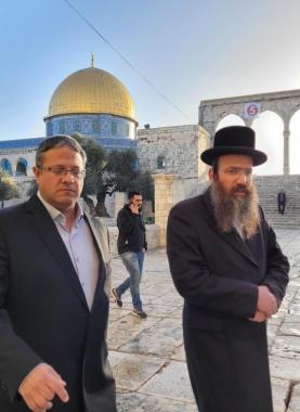 المتطرف إيتمار بن غفير يقتحم المسجد الأقصى المبارك -أرشيفية_