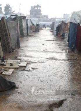 مخيمات النزوح في قطاع غزة