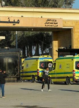 مغادرة الجرحى لقطاع غزة