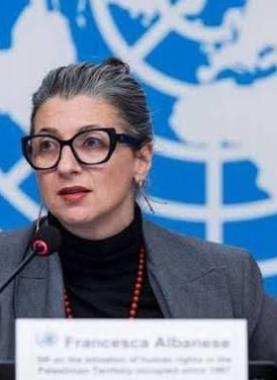 المقررة الأممية فرانشيسكا ألبانيز