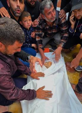 وداع شهيد في غزة