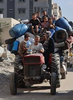 نازحون في غزة خلال حرب الإبادة الجماعية