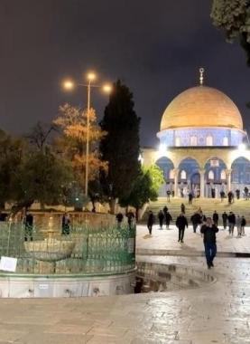 صورة للمسجد الأقصى فجر اليوم