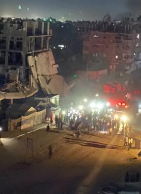 شهيد وجرحى بقصف الاحتلال مركبة شمال مدينة غزة