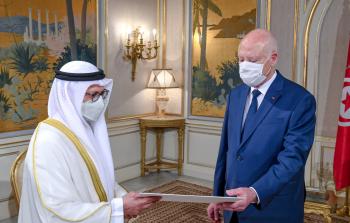 قرقاش يلتقي الرئيس التونسي