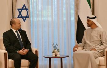 نفتالي بينيت مع محمد بن زايد - أرشيفية -