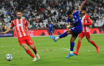 جانب من مباراة الهلال والجزيرة