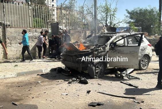 3 شهداء ومصابون في قصف للاحتلال استهدف مركبة مدنية غرب غزة