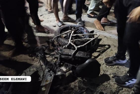 شهيدان وجرحى بقصف الاحتلال محيط مفترق الصناعة بمدينة غزة