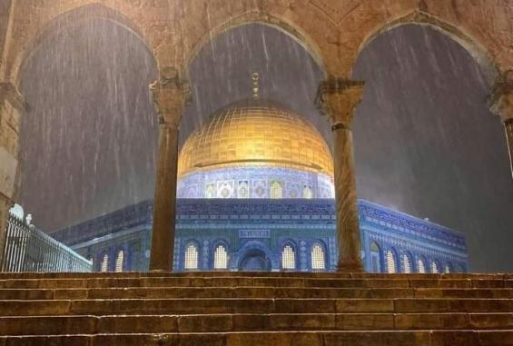 أمطار في القدس خلال العام الماضي