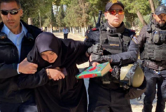 اعتقال شابة تركية في المسجد الأقصى