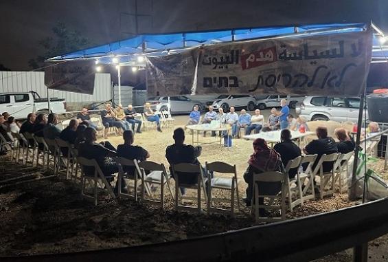 جانب من خيمة الاعتصام