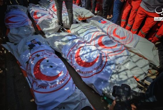 مجزرة رفح بحق طواقم الإسعاف والدفاع المدني شاهد إضافي على فاشية الاحتلال وفق حقوقيون