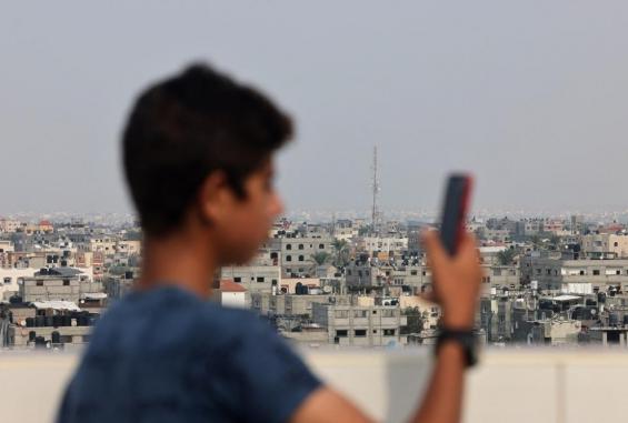 انقطاع الإنترنت بغزة