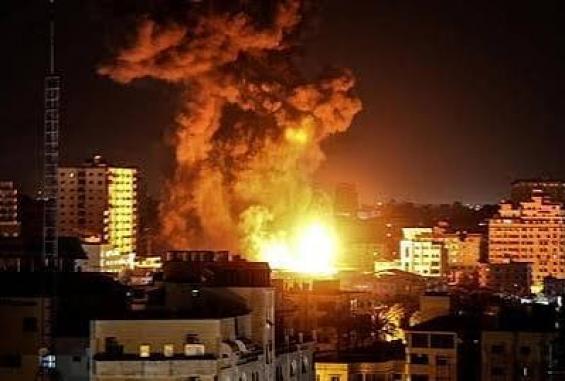 قصف غزة -صورة أرشيفية'