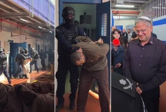 شهادات صادمة من سجن عوفر.. اقتحام استعراضي بقيادة "بن غفير" وتوثيق إذلال الأسرى أمام الإعلام