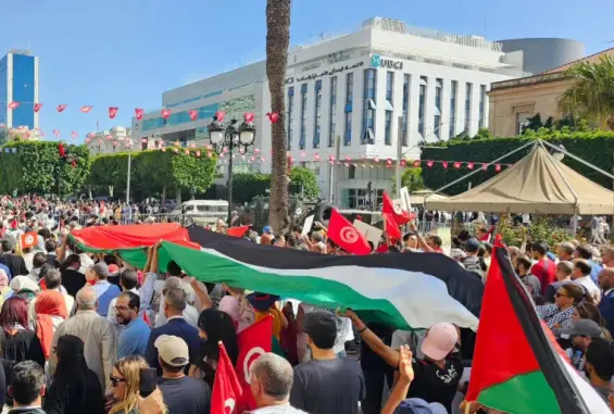 مسيرة في تونس لنصرة الأسرى ومطالب بإسقاط قانون الإعدام