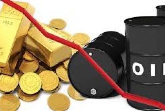 تراجع أسعار النفط والذهب