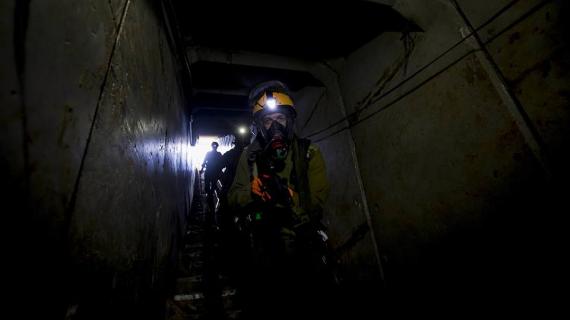 صور من تدريبات جيش الاحتلال على مواجهة الأنفاق الفلسطينية قرب حدود قطاع غزة