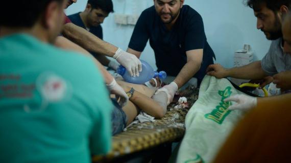 ضحايا جراء قصف الميليشيات الكردية على بلدة #مارع شمالي #حلب