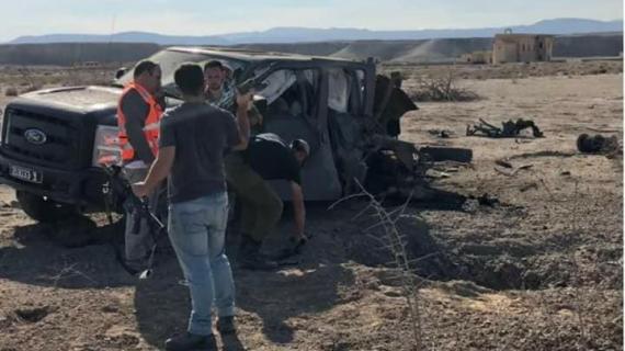 اصابة 7 جنود اسرائيليين بانفجار لغم ارضي قرب أريحا