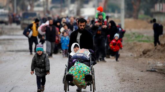 32 ألف نازح من الموصل خلال الأسبوع الماضي فقط