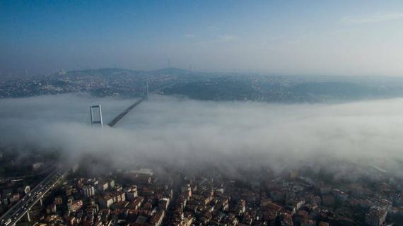 صور جميلة للضباب في اسطنبول