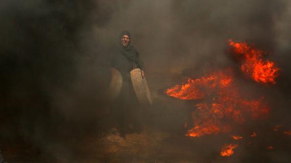 مشاركة واسعة للنساء في مسيرة العودة الكبرى