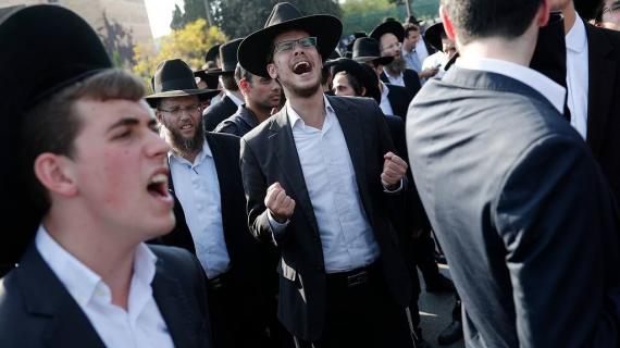 تظاهرات لليهود المتدينيين في القدس رفضا للخدمة الإجبارية في جيش الاحتلال