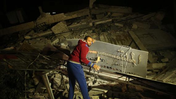 الأضرار الناجمة عن القصف الإسرائيلي المتواصل على قطاع غزة