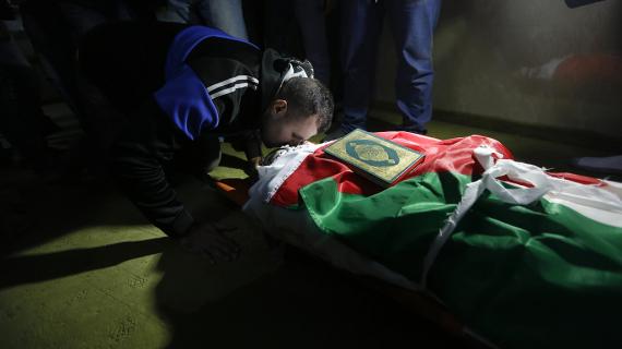 تشييع جثمان الشهيد محمد الصالحي بمخيم الفارعة في نابلس