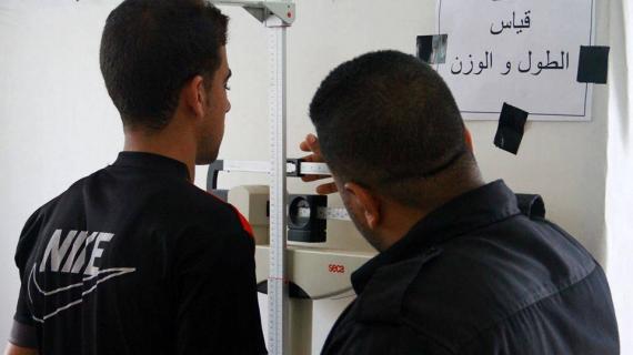 مرحلة اختبارات اللياقة والفحوصات الطبية للمتسابقين لوظيفة 500 عنصر أمن في وزارة الداخلية