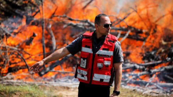 الاحتلال يجري تدريبات على كيفية التعامل مع الحرائق في غلاغ غزة