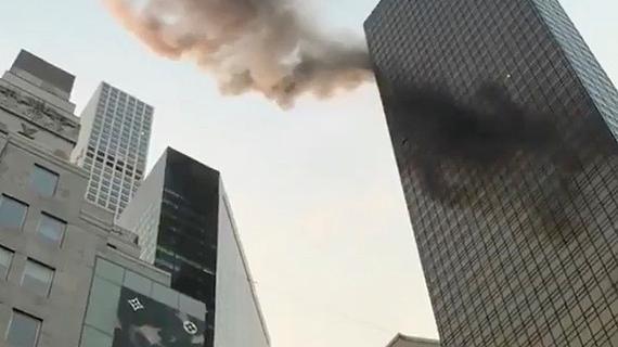 اندلاع حريق في برج الرئيس الأمريكي دونالد ترامب بنويورك