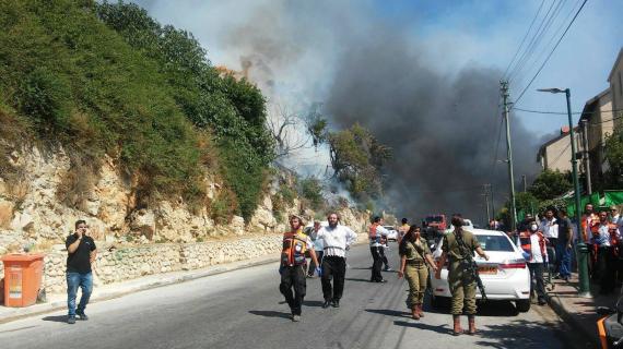 خسائر في الكيان الإسرائيلي اثر الحرائق المندلعة في صفد وعسقلان المحتلتين