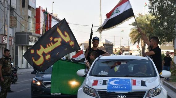 احتفالات في شوارع كركوك بعد بسط سيطرة القوات العراقية عليها